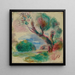 Tree at Cagnes, the sea in the distance - Pierre — framed artwork on a wall