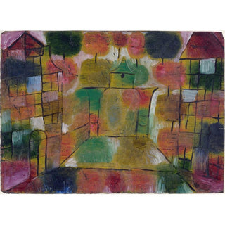 Arbre et rythmes architecturaux - Paul Klee | Reproduction Tableau Décoration murale affiche copie