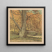 Tree near the stream in autumn - Simon Moulijn — framed artwork on a wall