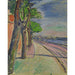 Reproducción del cuadro Árboles junto al canal - Edvard Munch