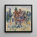 Trees of October - Allen Tucker — framed artwork on a wall