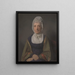 Una mujer mayor - Archibald Skirving — cuadro enmarcado en la pared