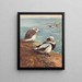 Pato lacado invernal - Archibald Thorburn — cuadro enmarcado en la pared