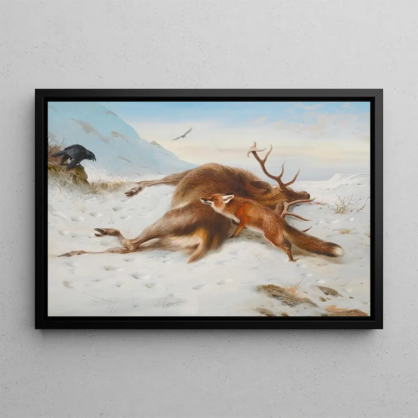 No para la despensa - Archibald Thorburn — cuadro enmarcado en la pared