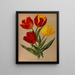 Tulipes precoces simples 4 - Arentina Hendrica Arendsen — cuadro enmarcado en la pared