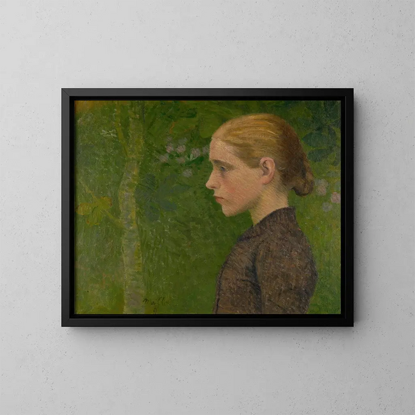Joven campesina en busto - Aristide Maillol — cuadro enmarcado en la pared