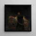 Aristóteles con un busto de Homero - Rembrandt van Rijn — cuadro enmarcado en la pared