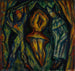 Arlequín, Colombina y Pierrot - Mark Gertler — vista de la obra