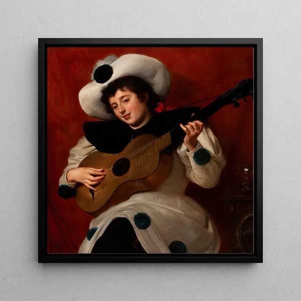 Arlequin avec une guitare - Giacinto Tesio