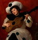 Arlequín con una guitarra - Giacinto Tesio — vista de la obra