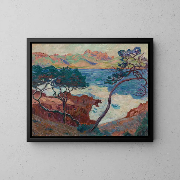 Agay - Armand Guillaumin — cuadro enmarcado en la pared