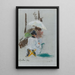 Artist at his easel - Armand Guillaumin — framed artwork on a wall