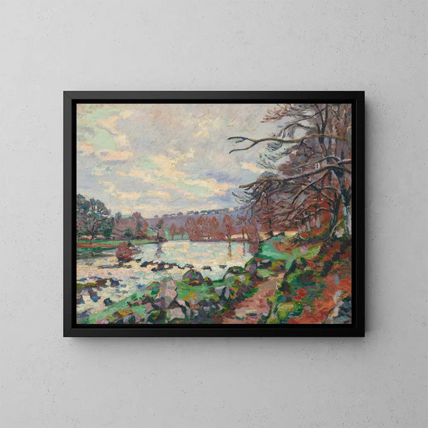 Barrage de Genetin à Crozant - Armand Guillaumin — cuadro enmarcado en la pared