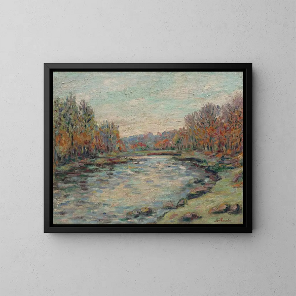Barrage de Génetin - Armand Guillaumin — cuadro enmarcado en la pared