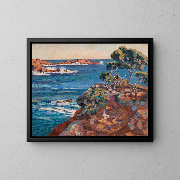 Bord de mer à Agay - Armand Guillaumin — cuadro enmarcado en la pared