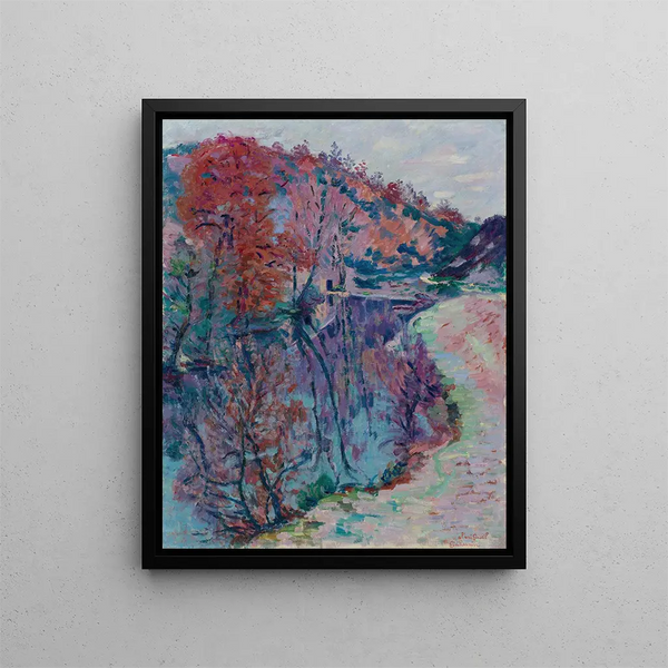 Bords de la Sedelle Crozant - Armand Guillaumin — cuadro enmarcado en la pared