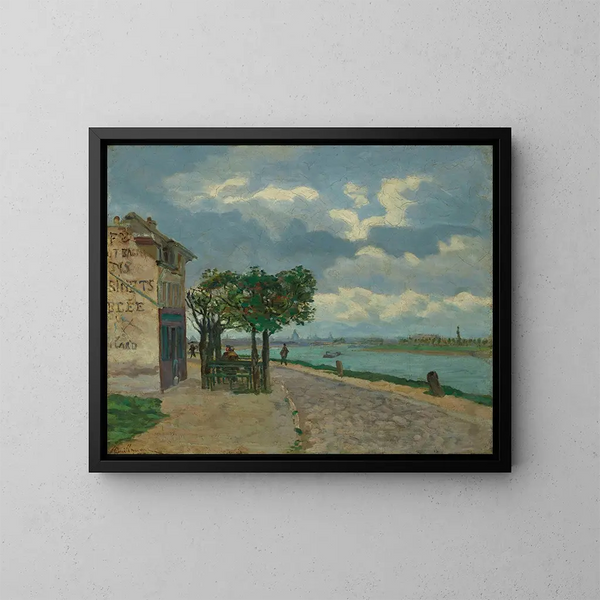 Bordes del Sena - Armand Guillaumin — cuadro enmarcado en la pared