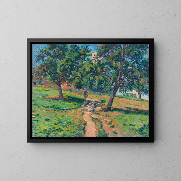 Camino de Damiette - Armand Guillaumin — cuadro enmarcado en la pared