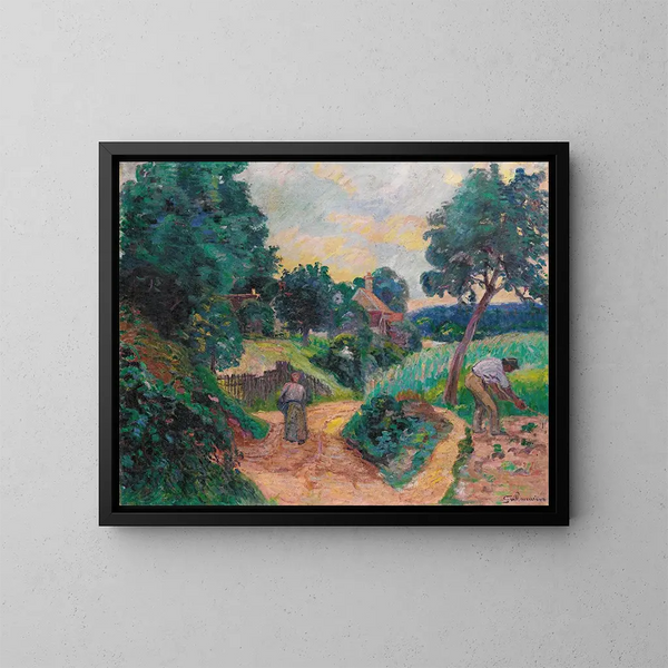 Camino de las Canteras Miregaudon - Armand Guillaumin — cuadro enmarcado en la pared