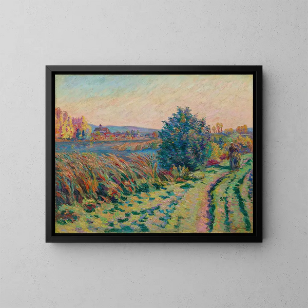 Camino rural - Armand Guillaumin — cuadro enmarcado en la pared