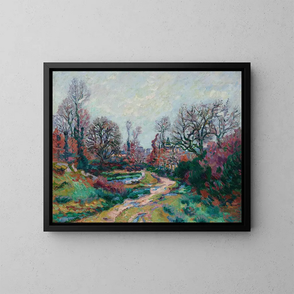 Camino del abrevadero después de la lluvia - Armand Guillaumin — cuadro enmarcado en la pared