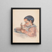 Niño comiendo sopa - Armand Guillaumin — cuadro enmarcado en la pared