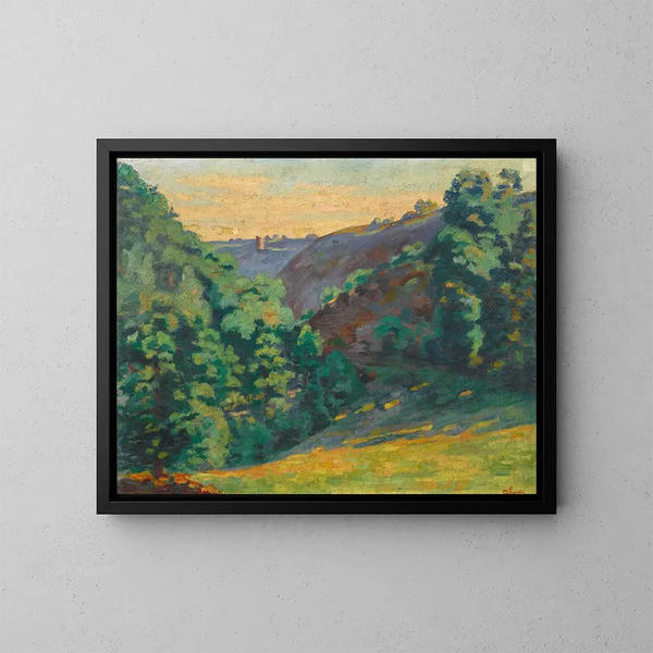 Crozant, el desfiladero de la Sédelle, la Folie - Armand Guillaumin — cuadro enmarcado en la pared