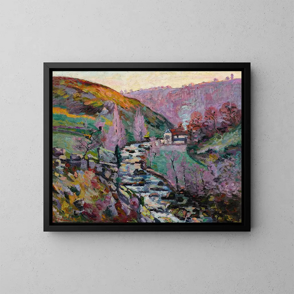 Crozant, la locura de la tarde - Armand Guillaumin — cuadro enmarcado en la pared
