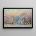 Gelée blanche au village de Crozant - Armand Guillaumin — cuadro enmarcado en la pared