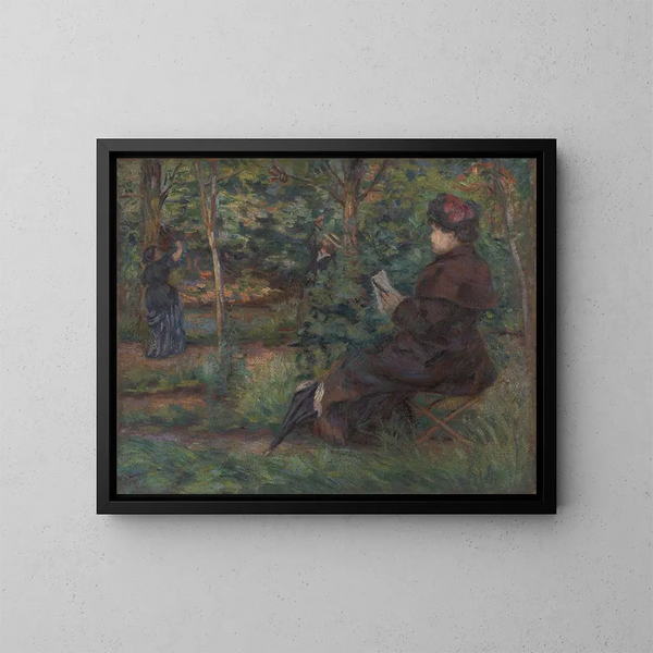En el jardín - Armand Guillaumin — cuadro enmarcado en la pared