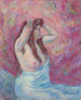 Joven mujer desnuda con drapeado - Armand Guillaumin — vista de la obra
