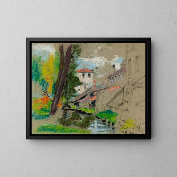 La Bivre - Armand Guillaumin — cuadro enmarcado en la pared