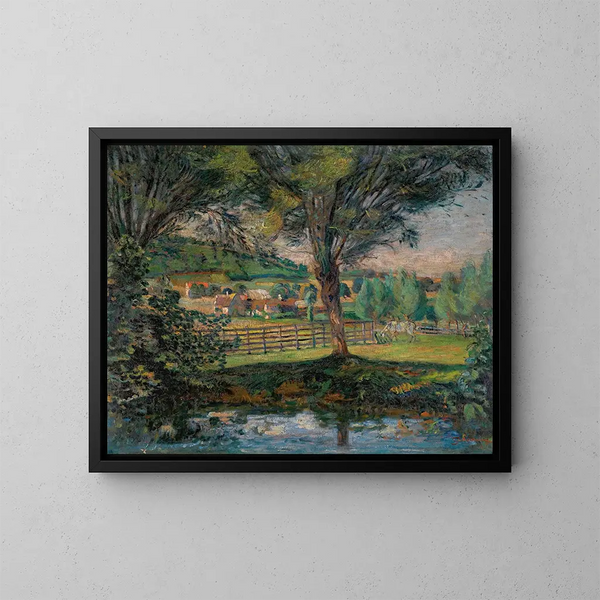 La Mare aux saules - Armand Guillaumin — cuadro enmarcado en la pared