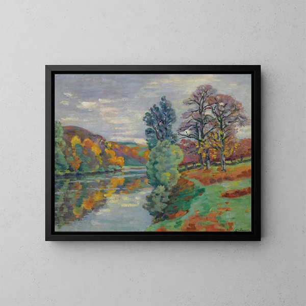 La Roche De L’echo, Crozant (1913) - Armand Guillaumin — cuadro enmarcado en la pared