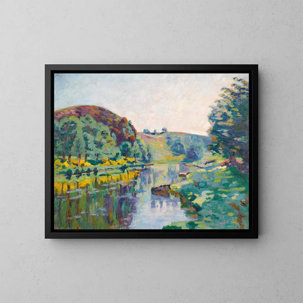 La Roche de l'Écho à Crozant - Armand Guillaumin — cuadro enmarcado en la pared
