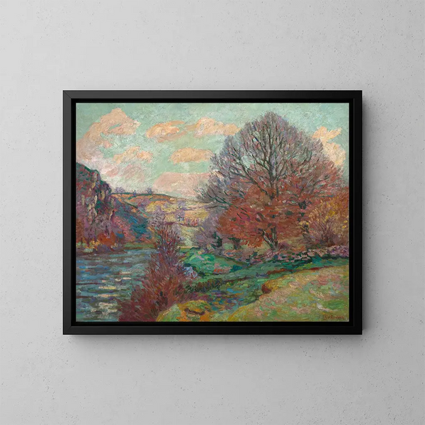 La Roche de l'Écho à Crozant - Armand Guillaumin — cuadro enmarcado en la pared