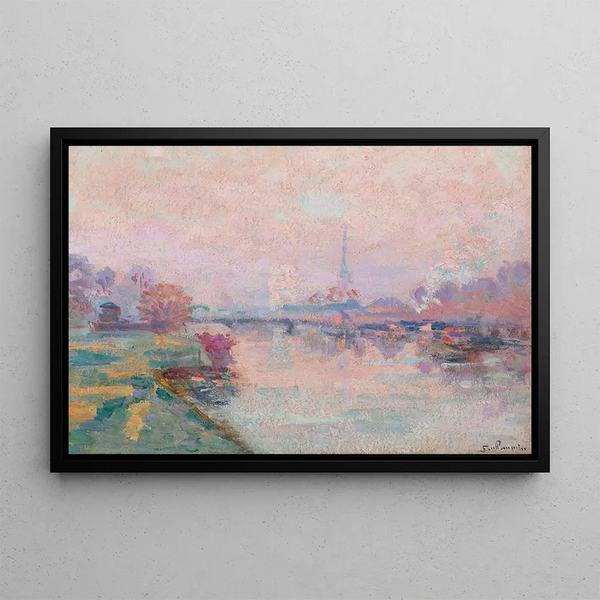 La Torre Eiffel París - Armand Guillaumin — cuadro enmarcado en la pared