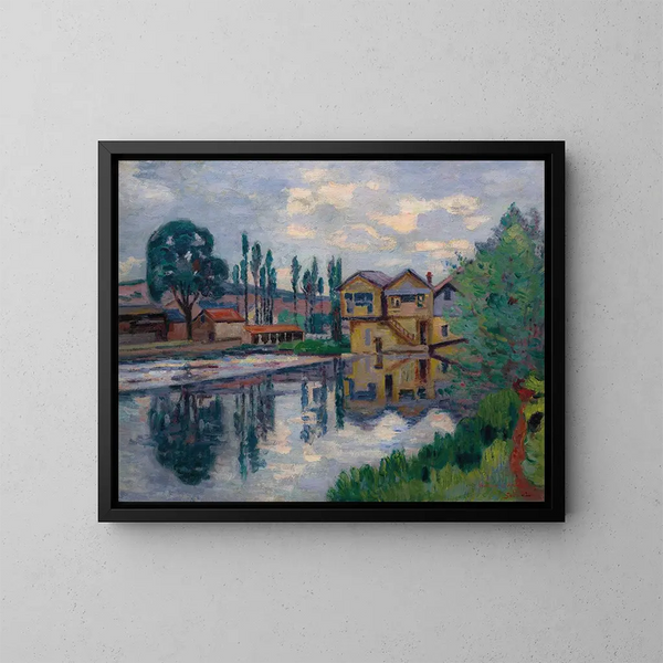 La sierra de Poitiers - Armand Guillaumin — cuadro enmarcado en la pared