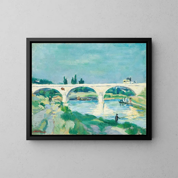 El puente de Charenton, Île-de-France - Armand Guillaumin — cuadro enmarcado en la pared