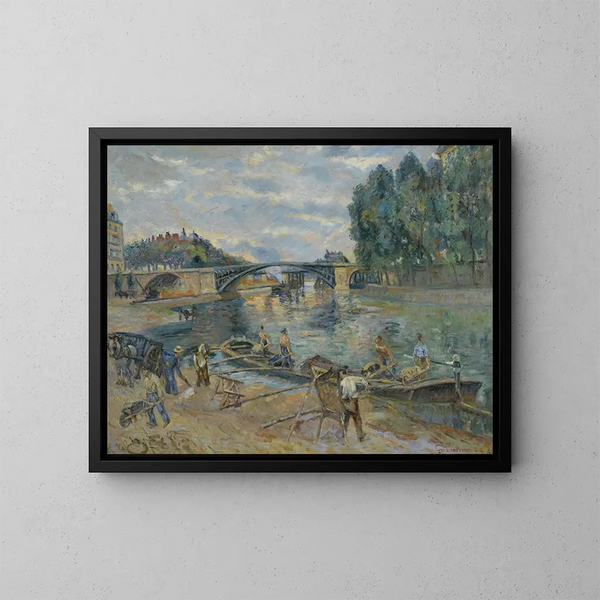 El Puente de Sully, París - Armand Guillaumin — cuadro enmarcado en la pared