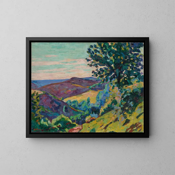 Le Puy Barriou à Crozant - Armand Guillaumin — cuadro enmarcado en la pared