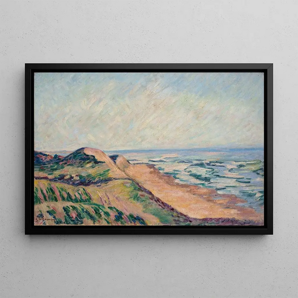 Las Dunas Isla de Ré - Armand Guillaumin — cuadro enmarcado en la pared