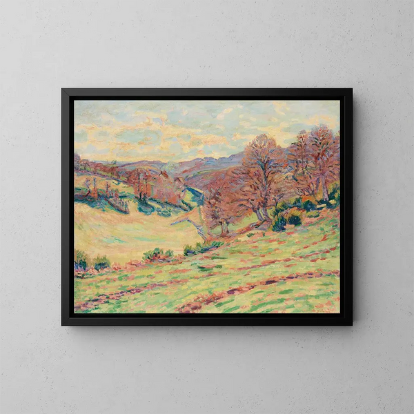Las grandes gotas de la tarde - Armand Guillaumin — cuadro enmarcado en la pared