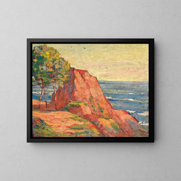 Las rocas rojas de Agay - Armand Guillaumin — cuadro enmarcado en la pared