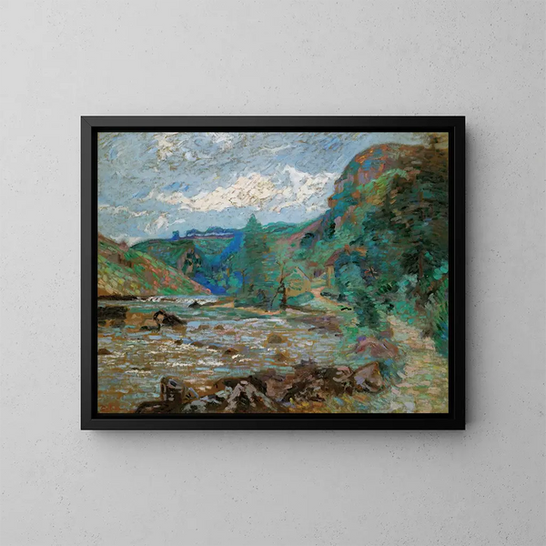 Molino Bouchardon en Crozant - Armand Guillaumin — cuadro enmarcado en la pared