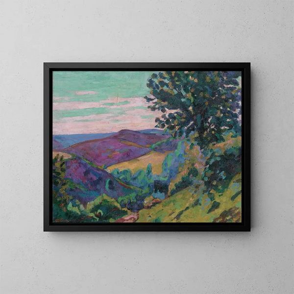 Paisaje de Crozant - Armand Guillaumin — cuadro enmarcado en la pared