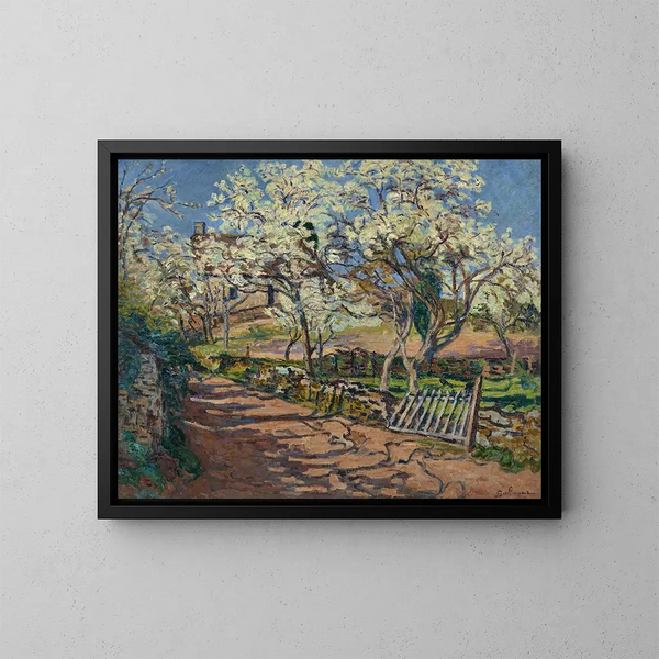 Paisaje de primavera - Armand Guillaumin — cuadro enmarcado en la pared