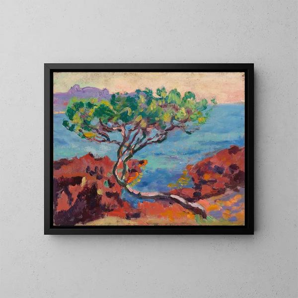 Paisaje marítimo - Armand Guillaumin — cuadro enmarcado en la pared