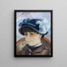Retrato de una joven mujer - Armand Guillaumin — cuadro enmarcado en la pared