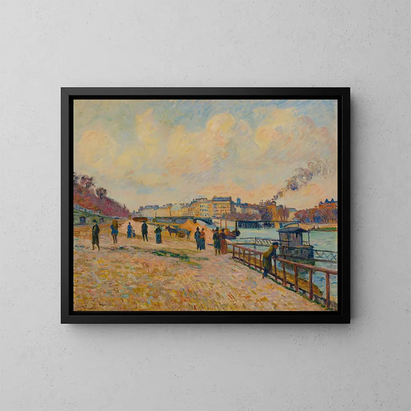 Quai Saint-Bernard, París - Armand Guillaumin — cuadro enmarcado en la pared